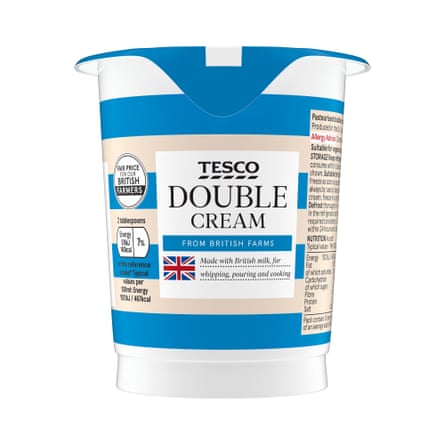 Tesco British Double Cream 300Ml