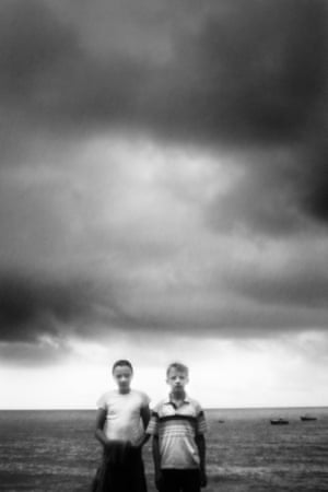 Two children, Liguria, Italy, 2009