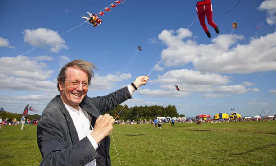 Bristol’s red-trousered mayor, George Ferguson, at the city’s international kite festival.