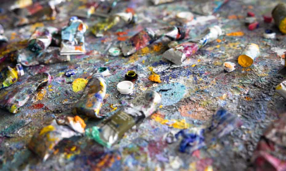 used paint tube