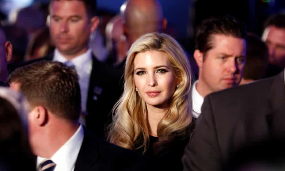 Ivanka Trump is seen during a reception held at the Israeli Ministry of Foreign Affairs in Jerusalem on Sunday ahead of the opening of the new US embassy