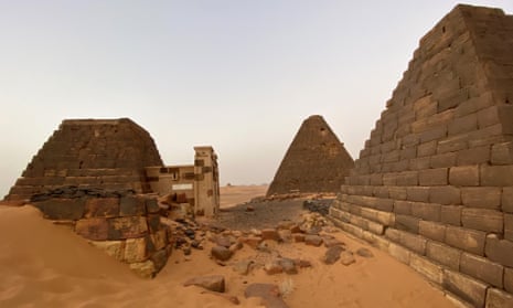 Meroe pyramids in                    Sudan