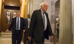 Bernie Sanders on the day of the Senate vote on the tax reform bill, 20 December 2017 in Washington DC.
