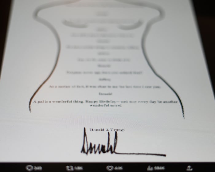 Trump news at a glance: Epstein case haunts Trump as alleged birthday letter released