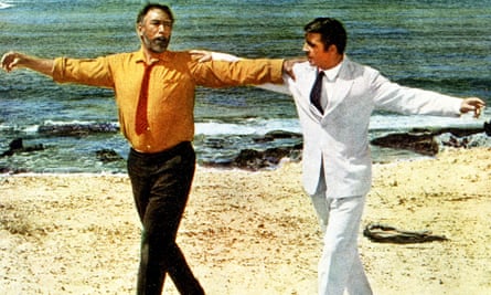 Antony Quinn, left, and Alan Bates in the classic 1964 film Zorba the Greek.