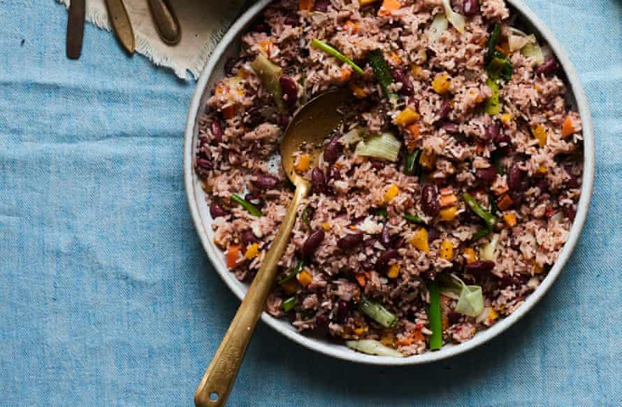 Brian Danclair’s rice and peas.