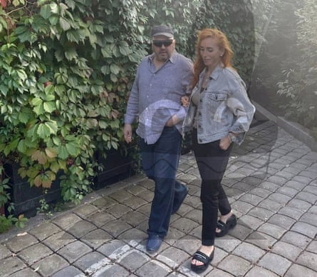 A photo that purports to show Russian General Sergei Surovikin and his wife Anna at an unknown location.