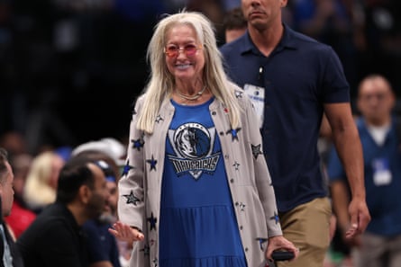 Miriam Adelson, owner of the Dallas Mavericks, looks on during the first half of a November game against the Orlando Magic at American Airlines Center.