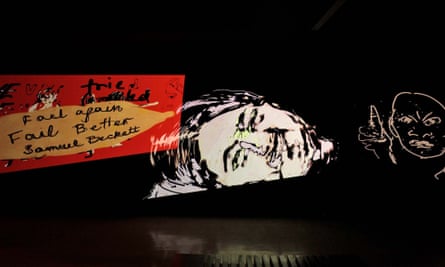 Malani’s 2019 video Can You Hear Me?, a multi-channel installation of 88 single channel stop motion animations and sound.