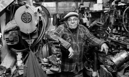 A cobbler in his workshop in Hackney, from Colin O’Brien’s book London Life
