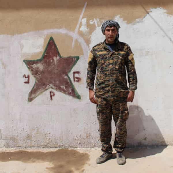Azad Garyae, 29, at Tal Tamr barracks