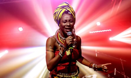 Fatoumata Diawara performs in Milan, 26 November 2019.