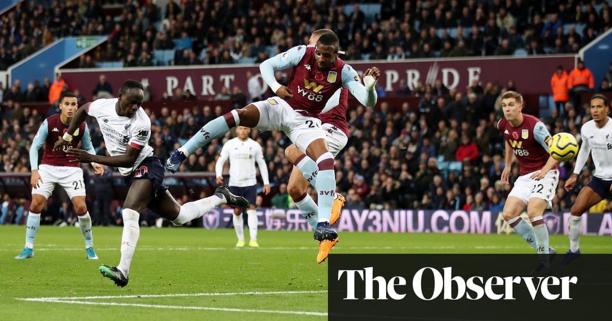 Sadio Mané’s last-gasp heroics seal Liverpool’s dramatic win at Aston Villa