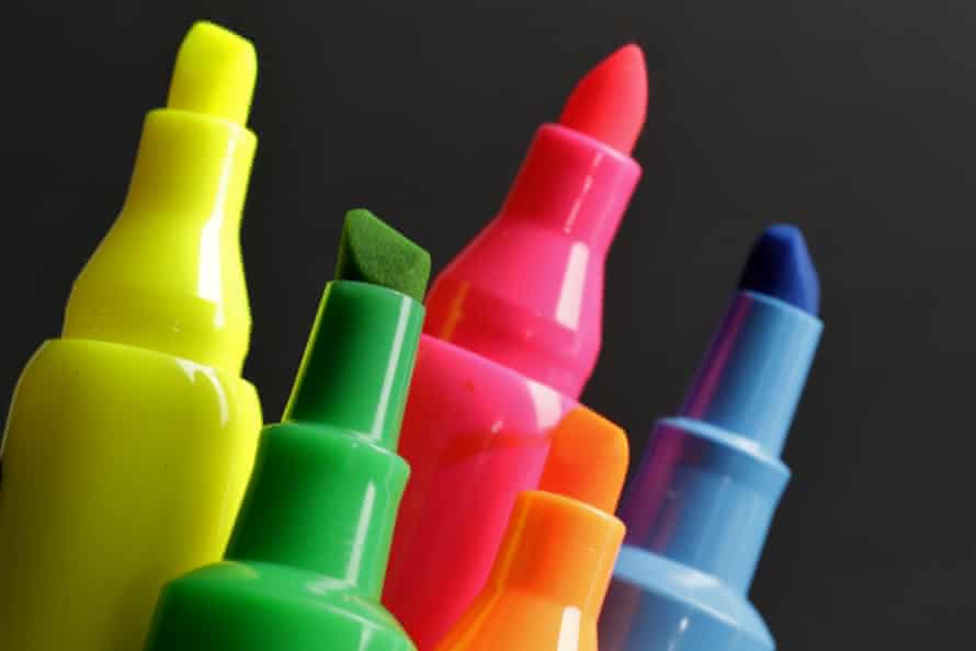 Assorted Color Ink Highlighters