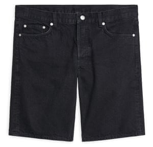 Organic cotton denim shorts, £55 Arket.
