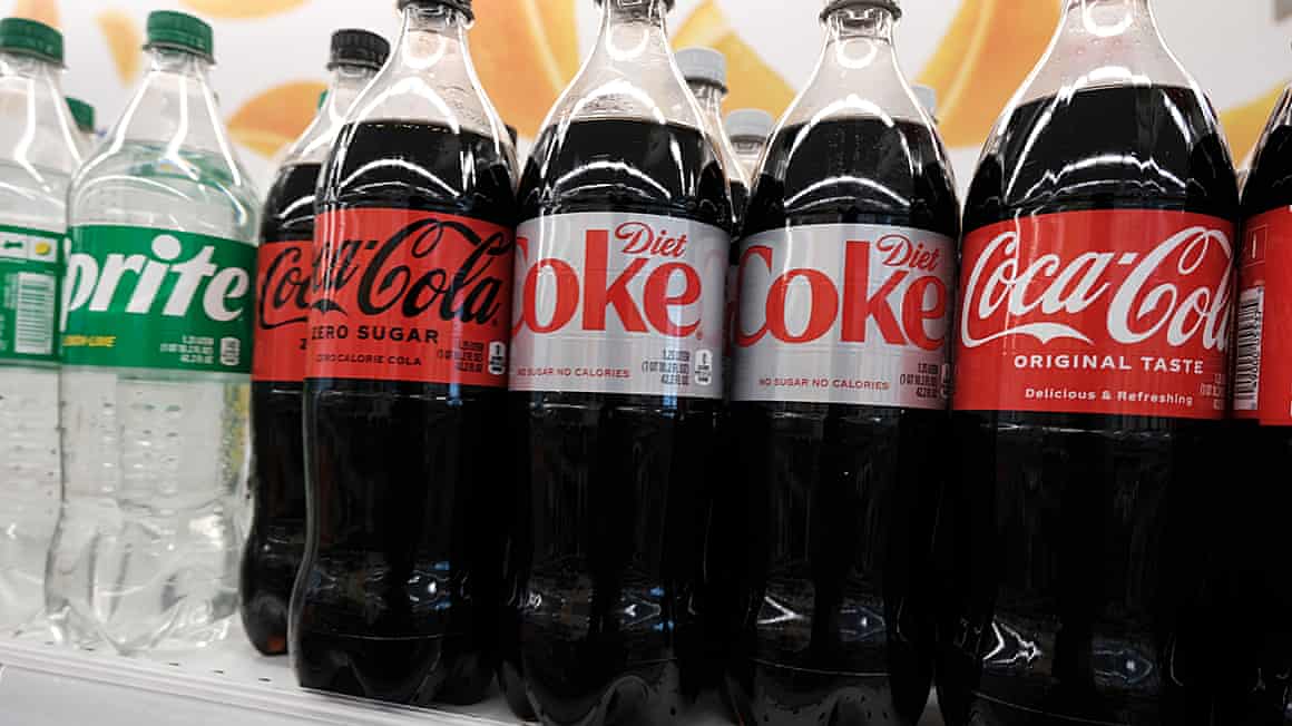 Coca-Cola and Sprite are among soft drinks containing low- or no-calorie sweeteners.