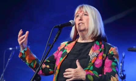 British Folk music star Maddy Prior on stage