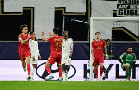 Robert Ljubicic pulls a goal back for Lask.