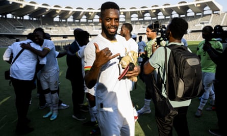 Iñaki Williams celebrates Ghana's friendly win over Switzerland shortly before the World Cup.