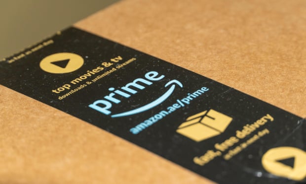 Amazon Prime shipping box delivery in the United Arab Emirates (UAE).