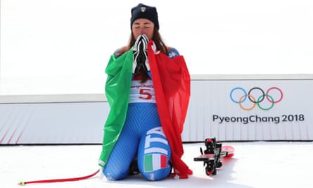 Italy's Goggia pips Lindsey Vonn to seal gold in the women's downhill.