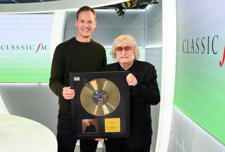Hall-of-famer Karl Jenkins (right) with Classic FM DJ Dan Walker.