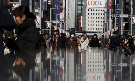 Shoppers in Tokyo’s Ginza district. The government needs consumers to spend more to boost the economy. 