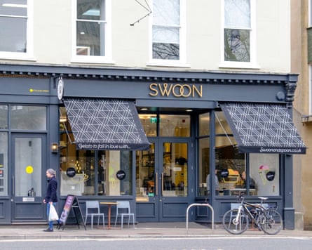 Cafe with chairs outside