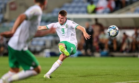 Evan Ferguson made his debut for the Republic of Ireland at the age of 17.