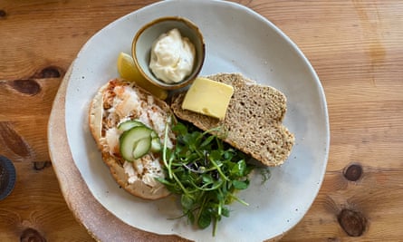 A dish by chef-patron Mark G in former pub The Old Blue Anchor.