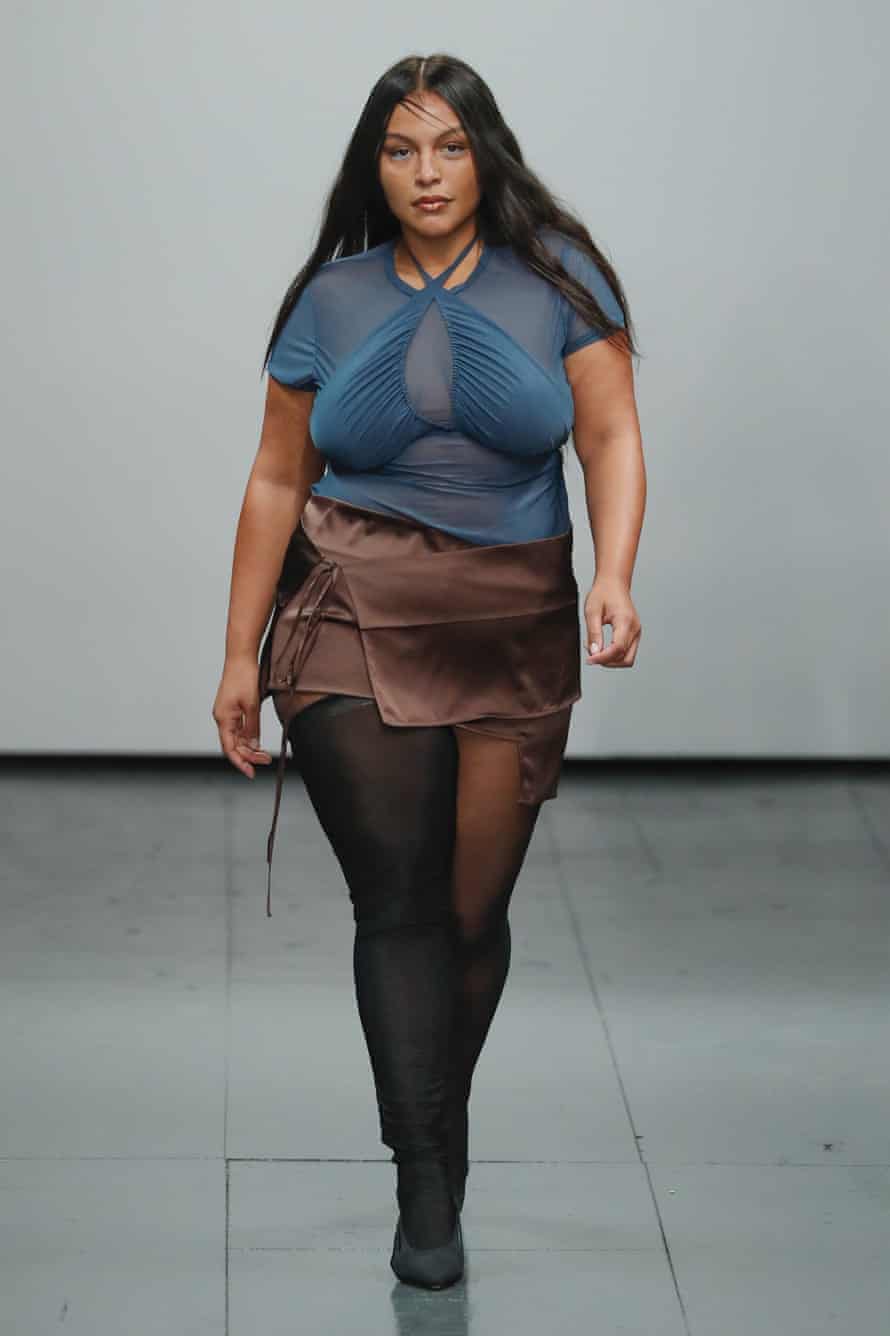 A model from the Supriya Lele show at London Fashion Week.