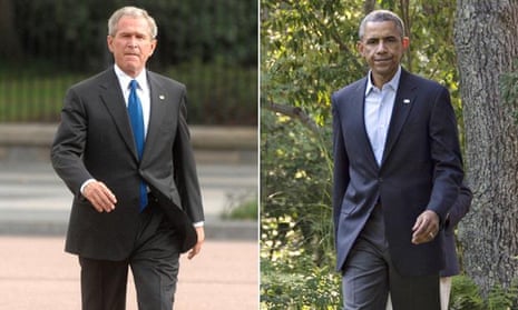 bush obama together