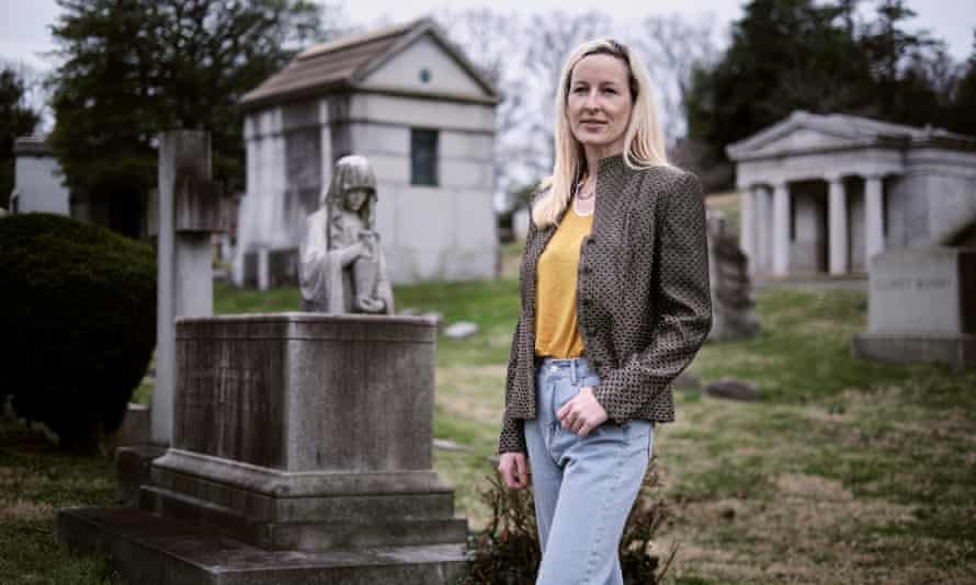 Rosie Grant at Rock Creek Cemetery in Washington DC.