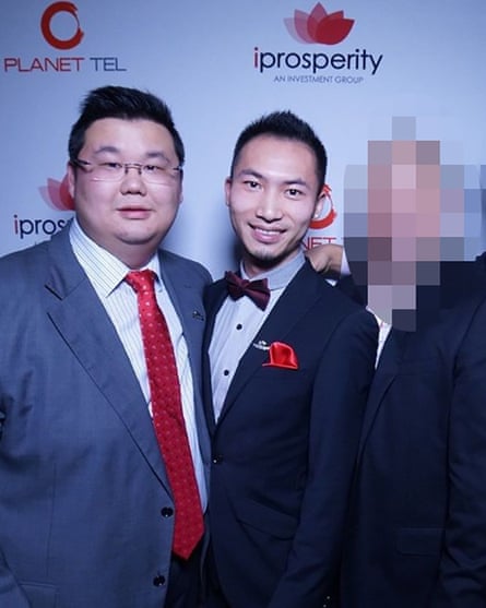 Harry Zhou Xiang Huang (right) with the founder of the iProsperity group Michael Gu.
