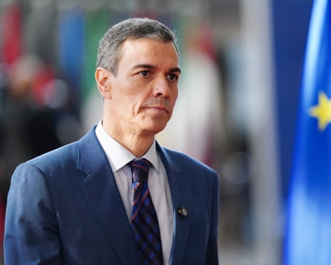 Spanish PM Pedro Sánchez arrives to the European Council summit in Brussels, Belgium.