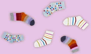 brightly coloured socks