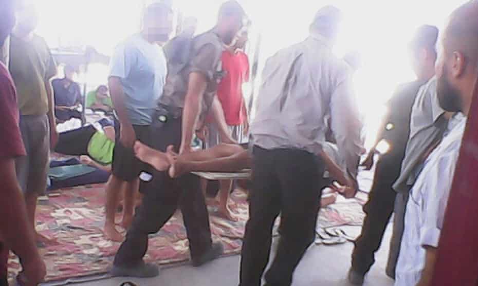 Asylum seekers during a hunger strike at the Manus Island detention centre