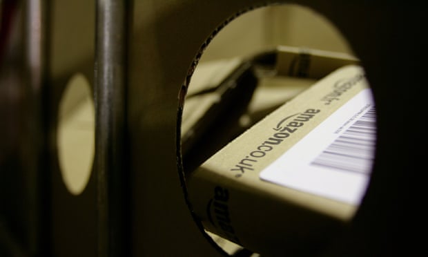 Just one of the parcels Amazon’s hard-pressed drivers must handle.