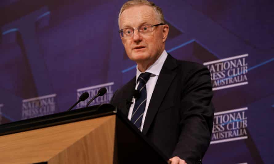 RBA governor Philip Lowe speaking at the National Press Club in Sydney today.