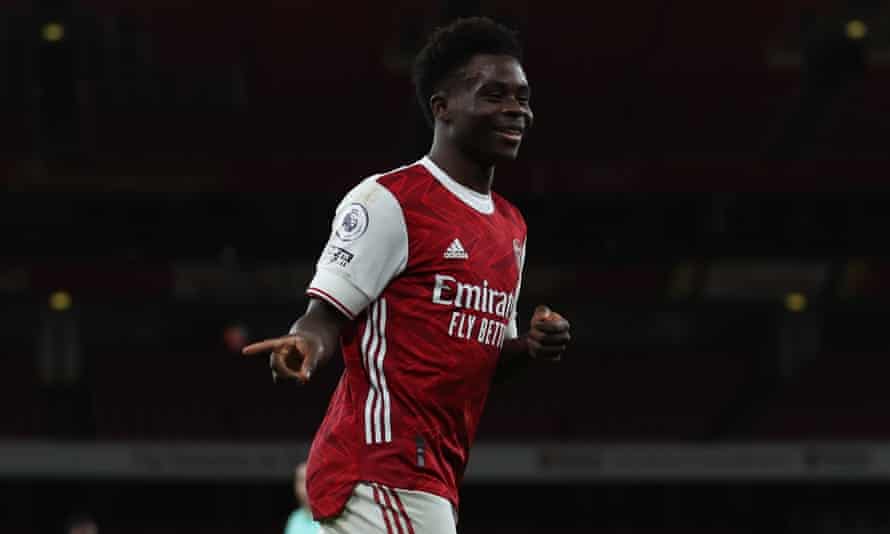 Bukayo Saka continued his impressive form with a goal during Arsenal’s comfortable win