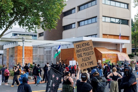 People at protest