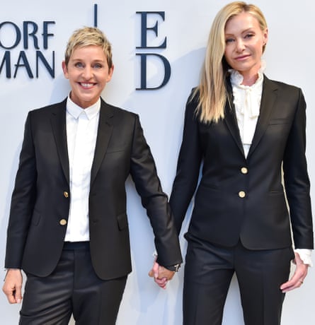 Comedian Ellen DeGeneres, left, married actor Portia de Rossi in 2008.
