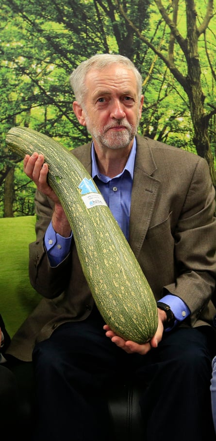  Jeremy Corbyn: I know I’ll get told off for this marrow photo op. 