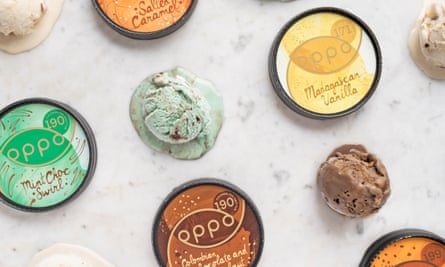 Oppo’s range of ‘healthy’ ice-cream.