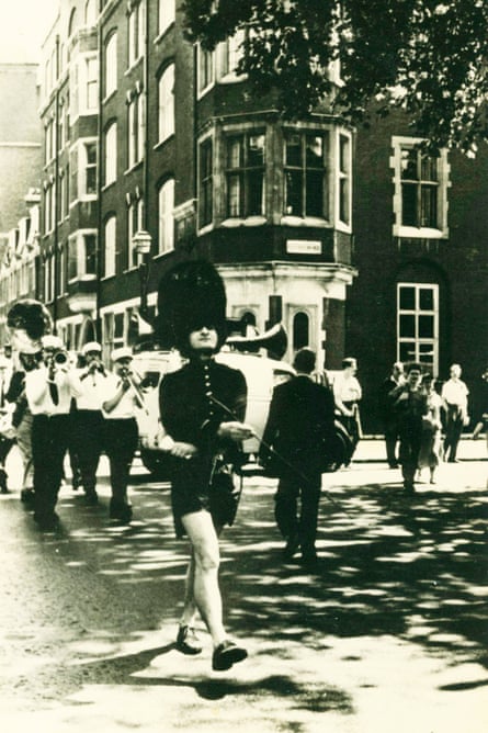 Litvinoff leading a parade through London in 1955.