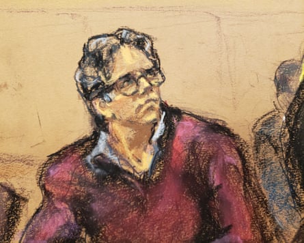 Nxivm leader Keith Raniere in a court sketch.