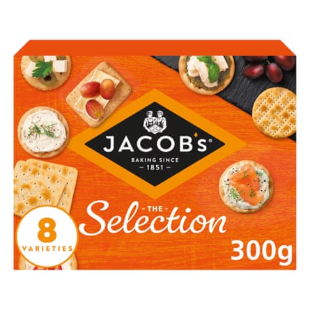 Jacob’s Biscuits for Cheese 8 Variety Cracker Selection 300g