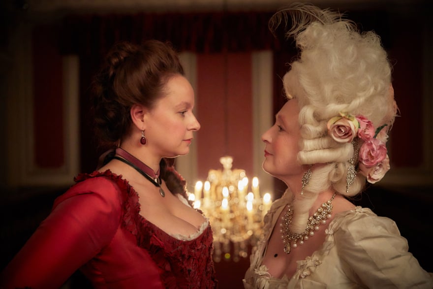 With Lesley Manville in Harlots.