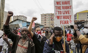 Protest against police brutality in Nairobi