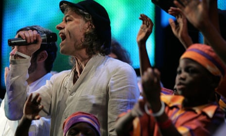 Bob Geldof performs at the Live 8 concert in Hyde Park, London, in July 2005